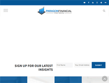 Tablet Screenshot of paragonfinancialpartners.com